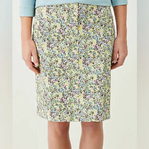 J. Jill Live-In Chino Floral Skirt - NWOT - Size 14